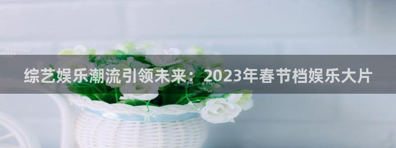 杏悦3登录：综艺娱乐潮流引领未来：2023年春节档娱乐大片