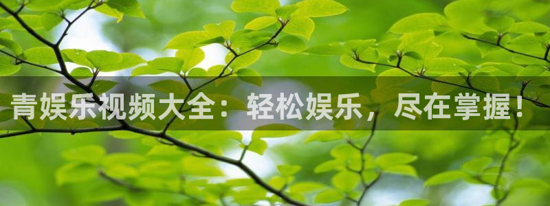 杏悦体育合法嘛：青娱乐视频大全：轻松娱乐，尽在掌握！