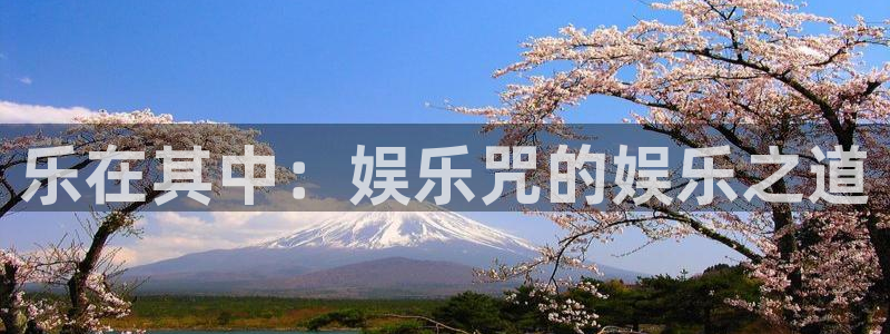 杏悦环保：乐在其中：娱乐咒的娱乐之道