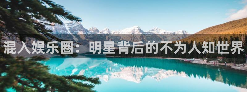 杏悦主管：混入娱乐圈：明星背后的不为人知世界